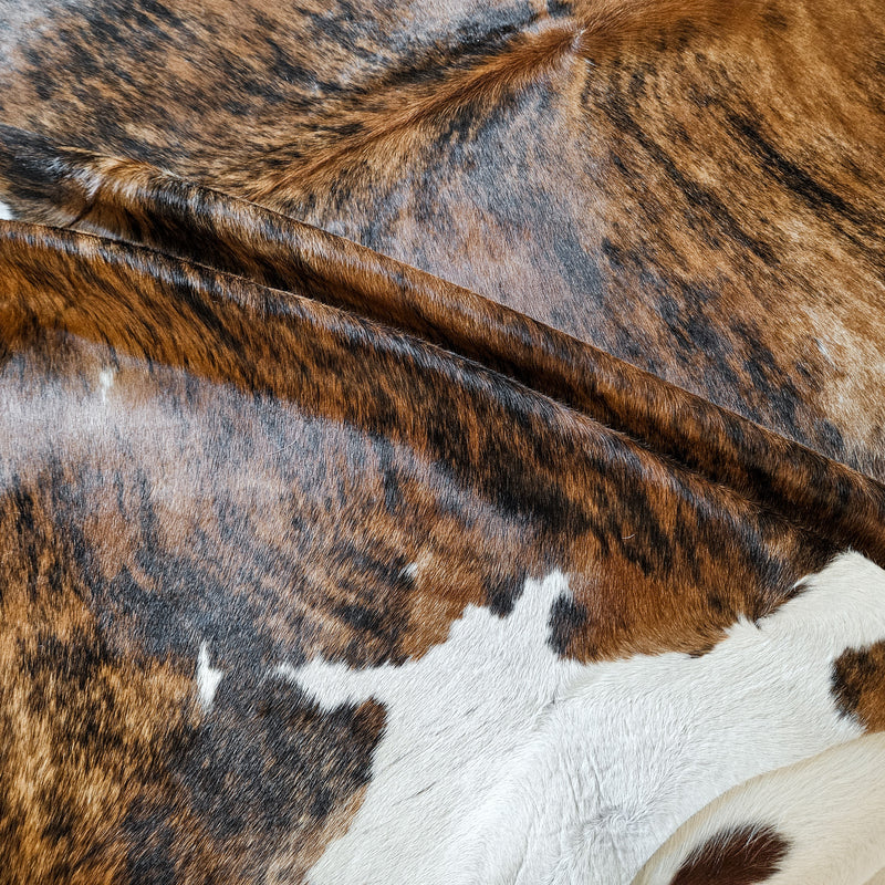 Brindle Cowhide Rug Size 8' L x 7'7" W 8627