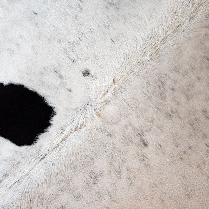 Brazilian Black and White Cowhide Rug Size 7'1" L x 5'9" W 8167