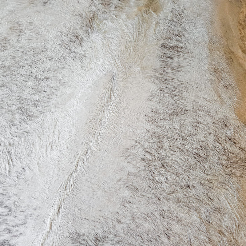 Brazilian Brown Salt and Pepper Cowhide Rug Size 7'4" L x 7'2" W 9337