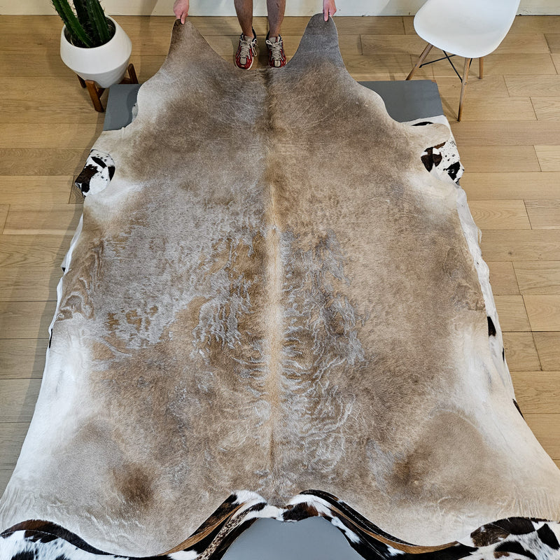 Champagne Cowhide Rug Size 8'5" L x 7'5" W 9389