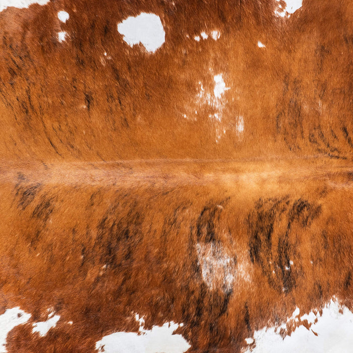 Vintage Brindle Cowhide Rug Size 7'0" L x 6'2" W 2114