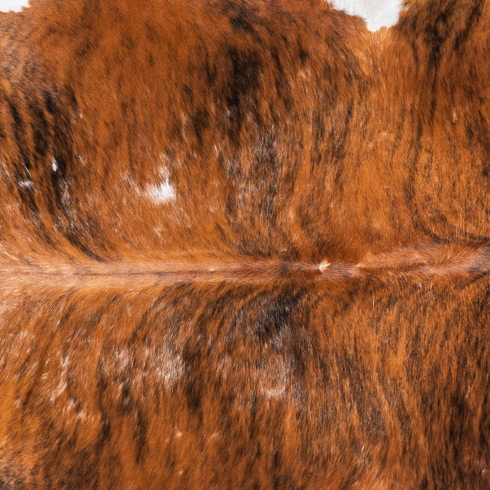 Vintage Brindle Cowhide Rug Size 6'10" L x 6'6" W 2162