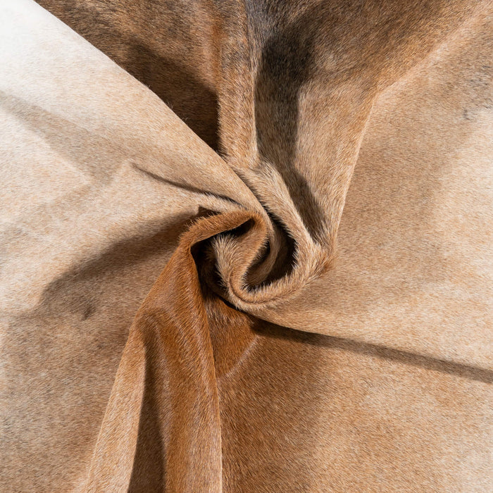 Brazilian Grey Palomino Cowhide Rug Size 7'7" L x 6'6" W 2301