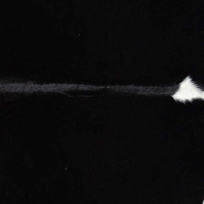 Brazilian Black and White Cowhide Rug Size 7'7" L x 6'6" W 2309