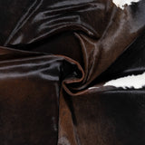 Brazilian Mahogany Cowhide Rug Size 7'7" L x 6'6" W 2311
