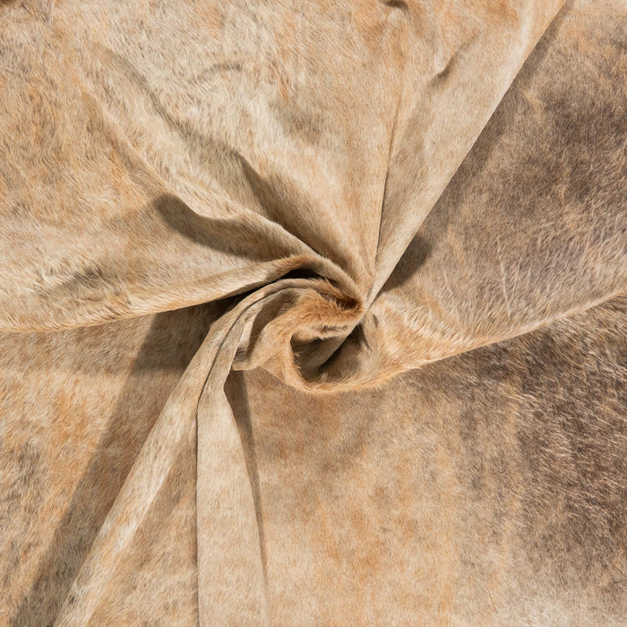 Brazilian Beige Cowhide Rug Size 7'7" L x 6'6" W 2312
