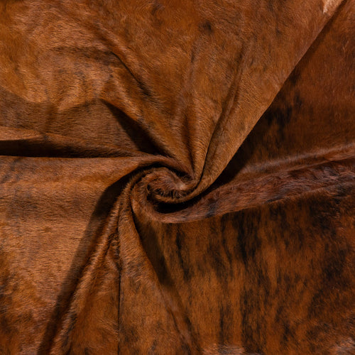 Brazilian Brindle Cowhide Rug Size 7'7" L x 6'6" W 2313