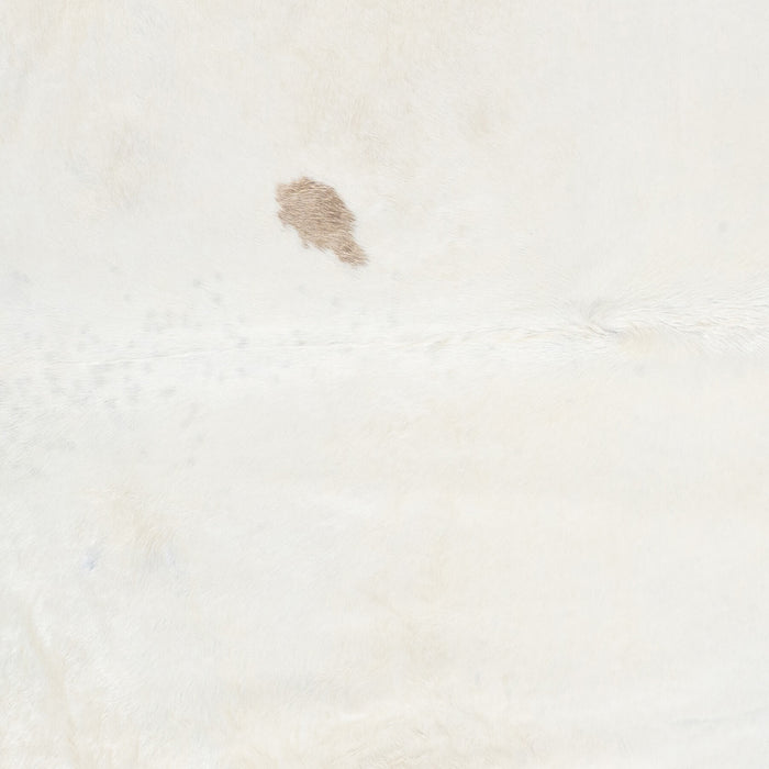Brazilian Palomino and White Cowhide Rug Size 7'7" L x 6'6" W 2322