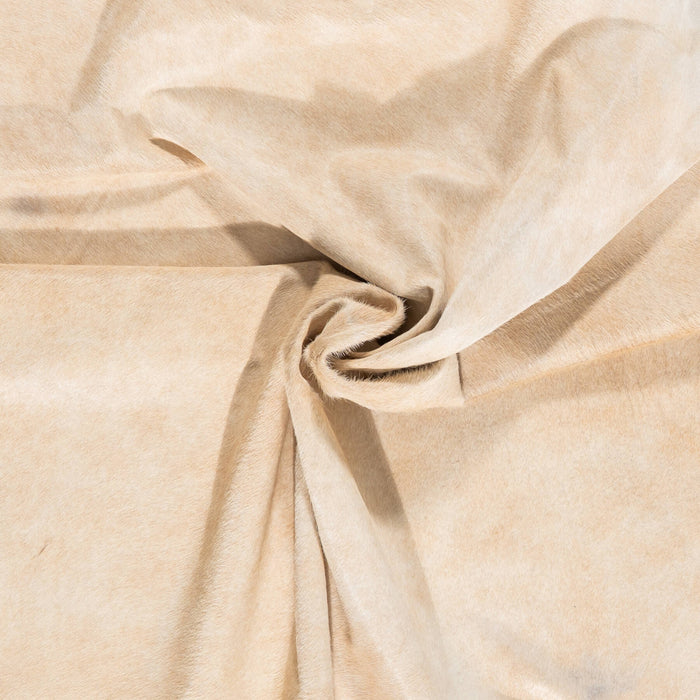 Brazilian Beige Cowhide Rug Size 7'7" L x 6'6" W 2329