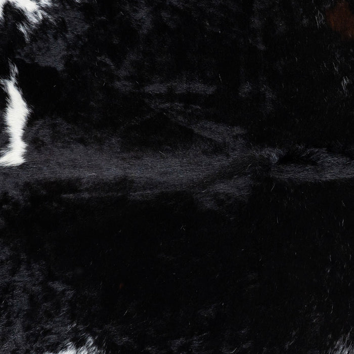 Brazilian Black and White Cowhide Rug Size 7'7" L x 6'6" W 2333