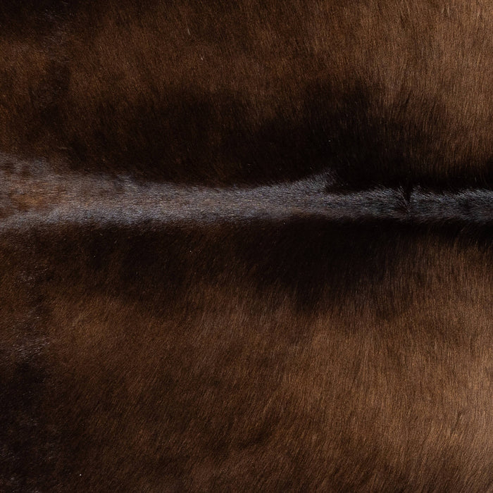 Brazilian Mahogany Cowhide Rug Size 7'7" L x 6'6" W 2346