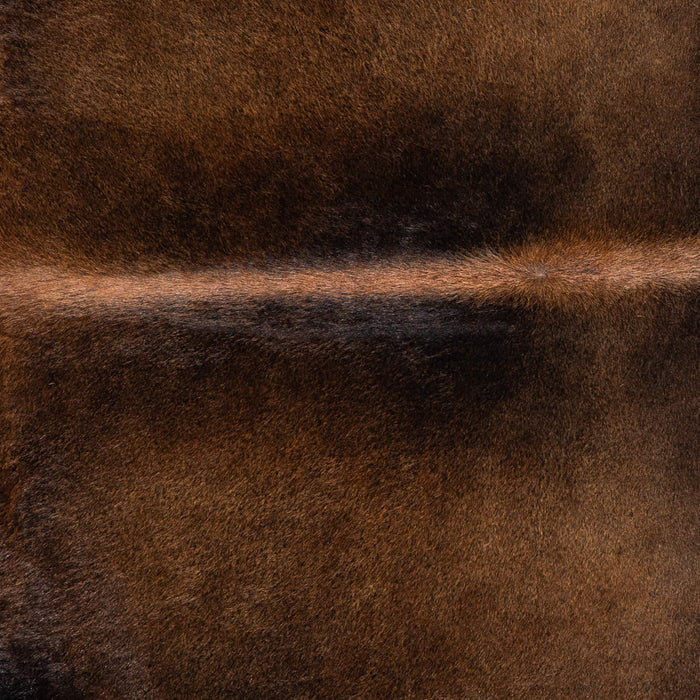 Brazilian Mahogany Cowhide Rug Size 7'7" L x 6'6" W 2358