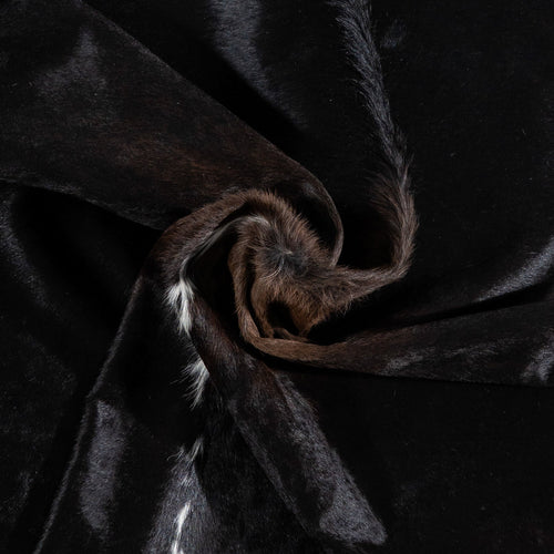 Brazilian Black and White Cowhide Rug Size 7'7" L x 6'6" W 2360