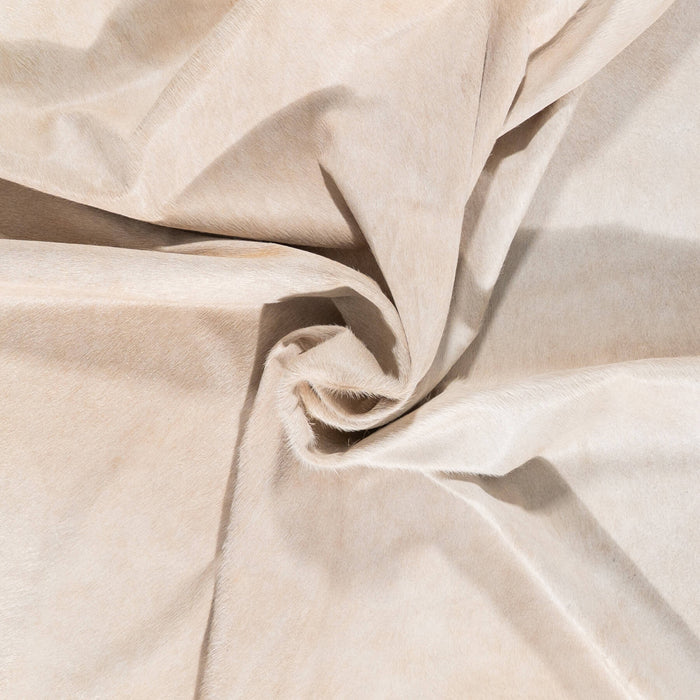 Brazilian Beige Cowhide Rug Size 7'7" L x 6'6" W 2363