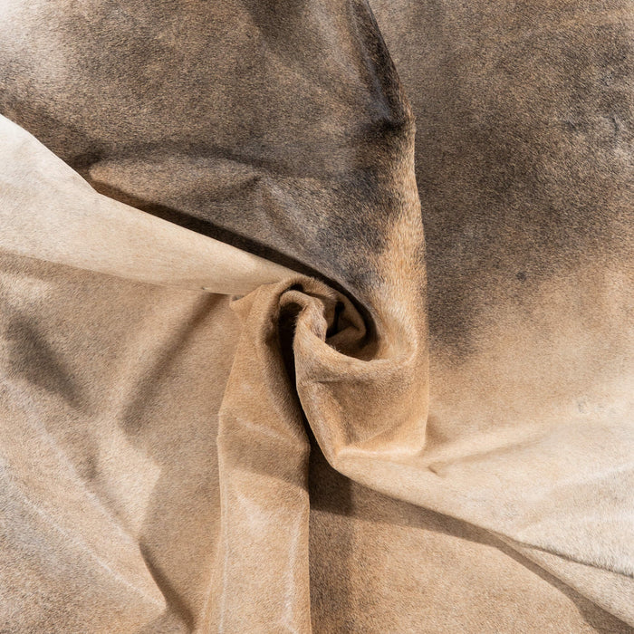 Brazilian Grey Palomino Cowhide Rug Size 7'7" L x 6'6" W 2366