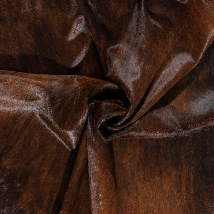Brazilian Brindle Cowhide Rug Size 7'7" L x 6'6" W 2375