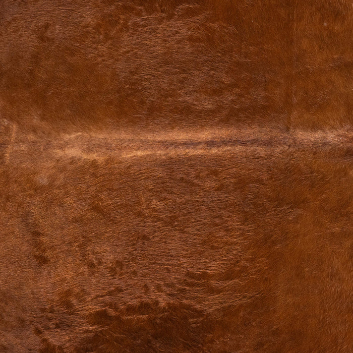 Brazilian Brown and White Cowhide Rug Size 7'7" L x 6'6" W 2382