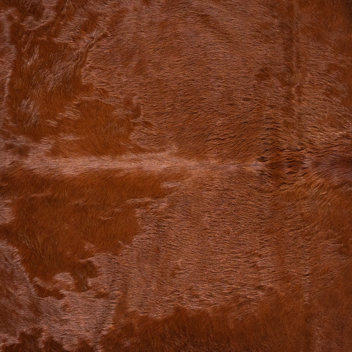 Brazilian Brown and White Cowhide Rug Size 7'7" L x 6'6" W 2386