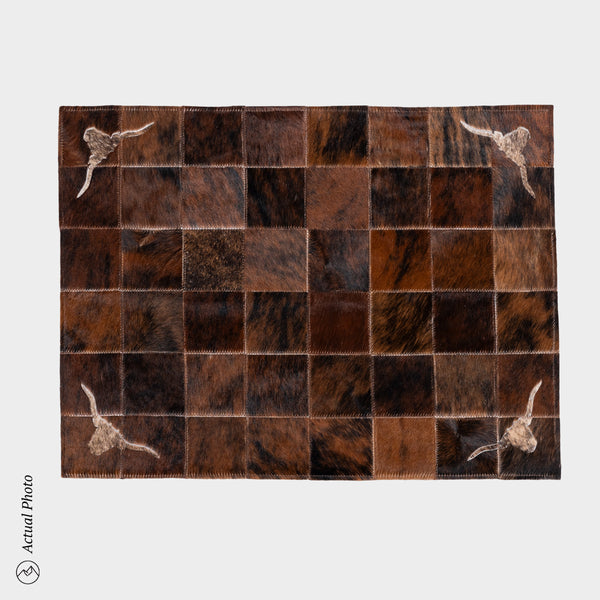 Cowhide Floor Mat Rug Size 3 x 2 Feet F-238