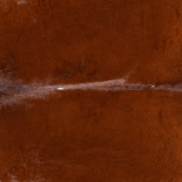 Brazilian Brown and White Cowhide Rug Size 7'7" L x 6'6" W 2390