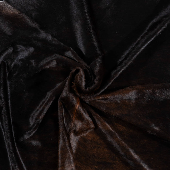 Brazilian Dark Brindle Cowhide Rug Size 7'7" L x 6'6" W 2392