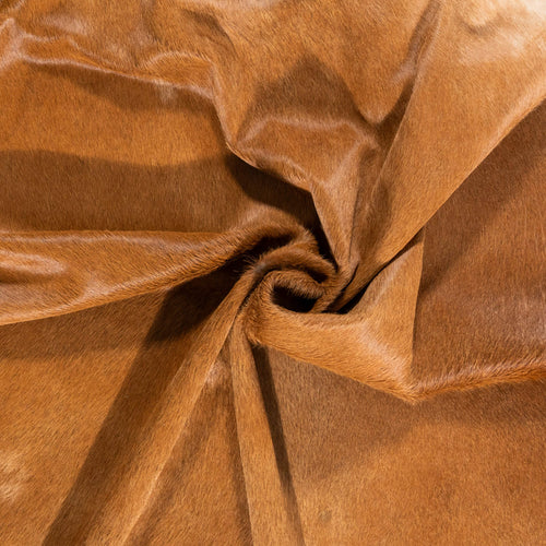 Brazilian Brown Cowhide Rug Size 7'7" L x 6'6" W 2395