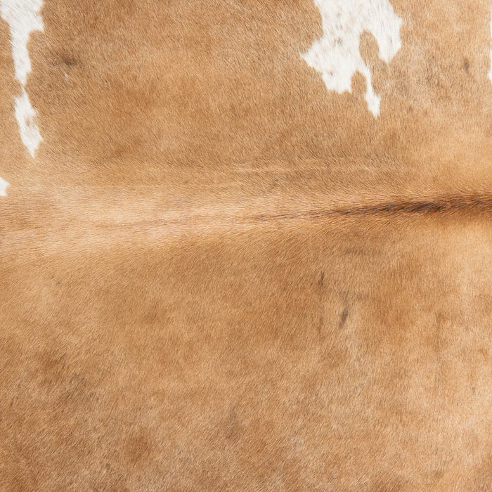 Brazilian Palomino and White Cowhide Rug Size 8'1" L x 7'2" W 2404