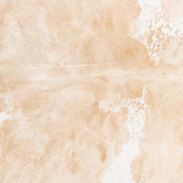 Brazilian Palomino and White Cowhide Rug Size 7'0" L x 6'5" W 2406