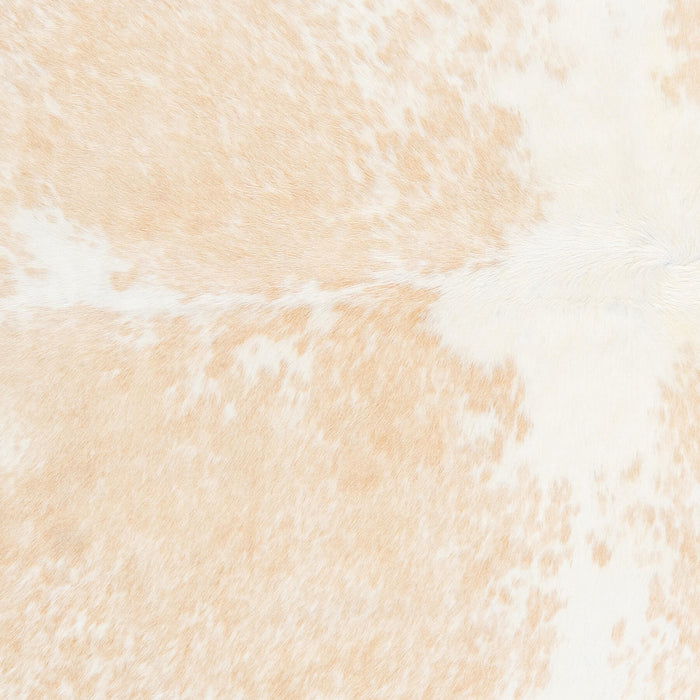 Brazilian Palomino and White Cowhide Rug Size 6'10" L x 5'9" W 2412