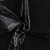 Brazilian Solid Black Cowhide Rug Size 6'10" L x 6'3" W 2424