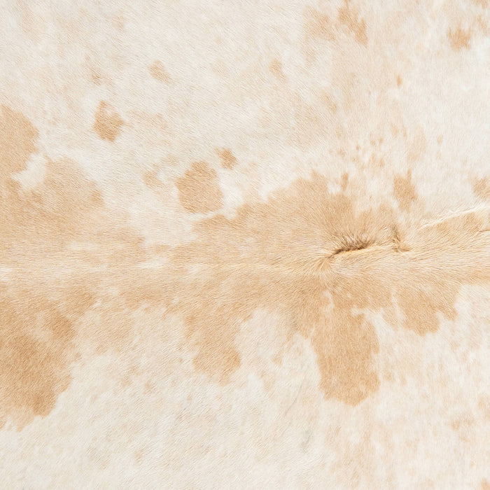 Brazilian Palomino and White Cowhide Rug Size 6'11" L x 6'3" W 2426