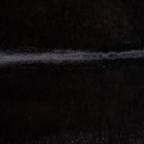 Brazilian Solid Black Cowhide Rug Size 6'9" L x 5'1" W 2427