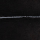 Brazilian Solid Black Cowhide Rug Size 7'2" L x 6'2" W 2440