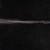 Brazilian Solid Black Cowhide Rug Size 7'5" L x 6'4" W 2446