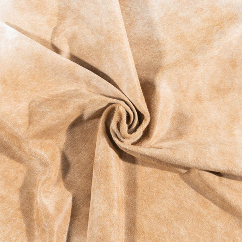 Brazilian Beige Cowhide Rug Size 6'9" L x 6'0" W 2466