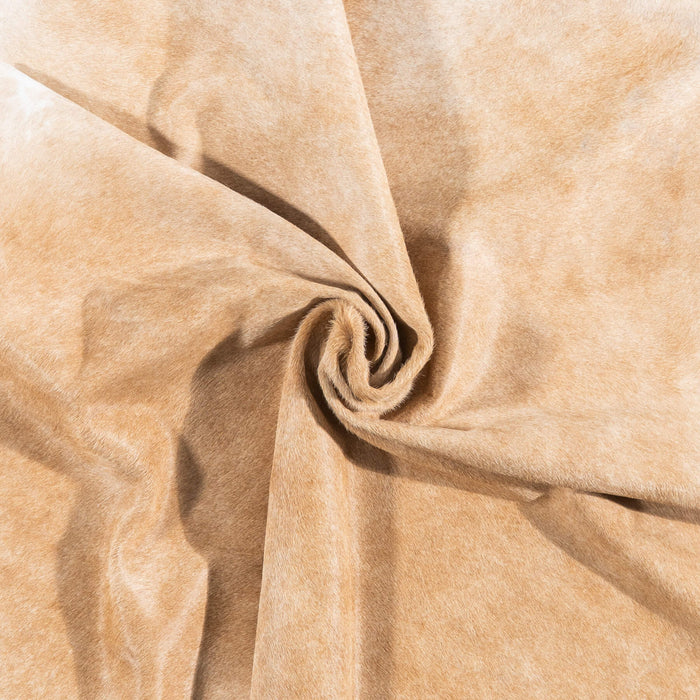 Brazilian Beige Cowhide Rug Size 6'9" L x 6'0" W 2466