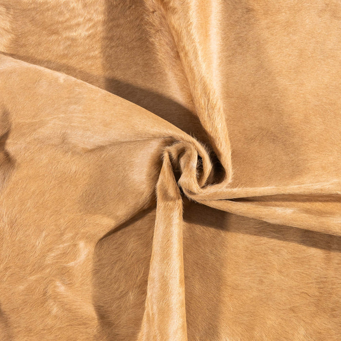 Brazilian Beige Cowhide Rug Size 7'0" L x 6'1" W 2468