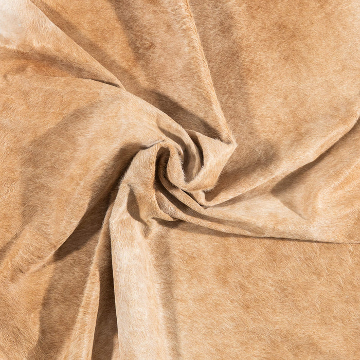 Brazilian Beige Cowhide Rug Size 8'2" L x 7'5" W 2484