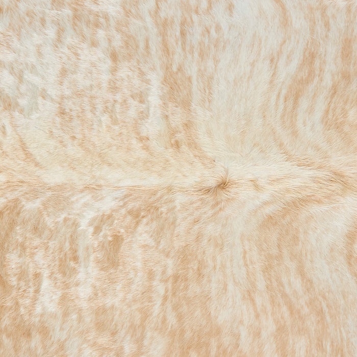 Brazilian Palomino and White Cowhide Rug Size 6'10" L x 5'9" W 2500