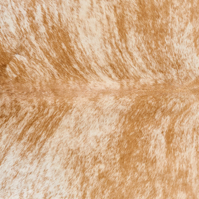 Brazilian Palomino and White Cowhide Rug Size 7'0" L x 6'7" W 2502