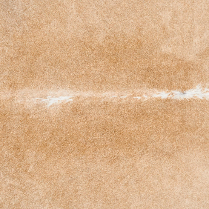 Brazilian Palomino and White Cowhide Rug Size 7'6" L x 6'3" W 2510