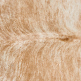 Brazilian Palomino and White Cowhide Rug Size 6'10" L x 6'1" W 2515