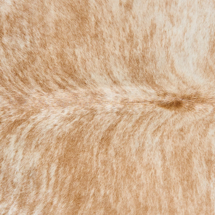 Brazilian Palomino and White Cowhide Rug Size 6'10" L x 6'1" W 2515