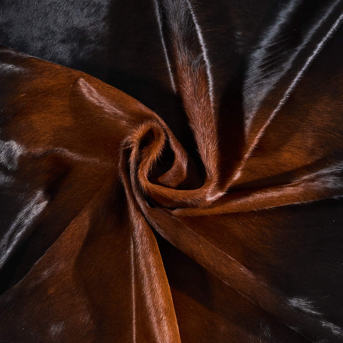 Brazilian Mahogany Cowhide Rug Size 7'1" L x 6'4" W 2526