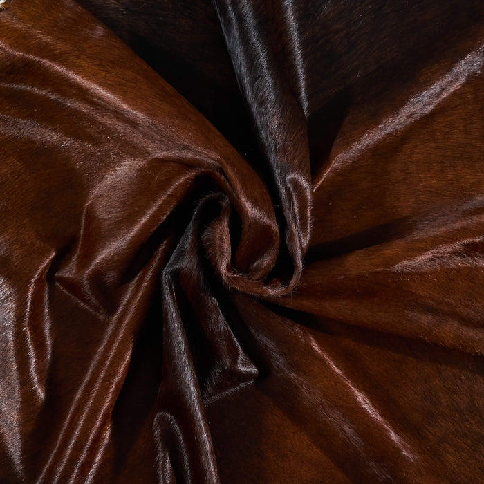 Brazilian Mahogany Cowhide Rug Size 7'0" L x 6'7" W 2528