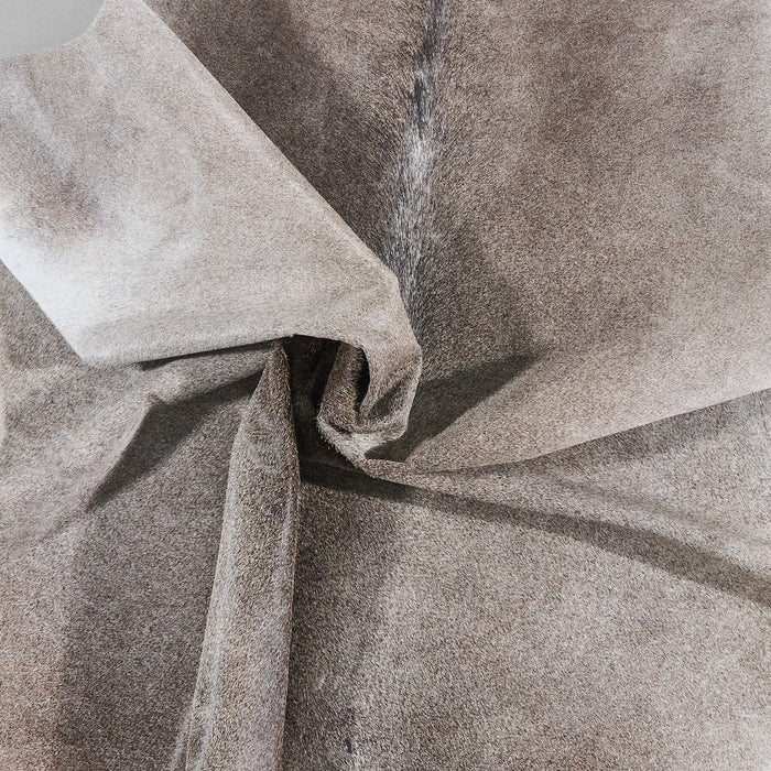 Brazilian Grey Cowhide Rug Size 6'7" L x 5'6" W 2546