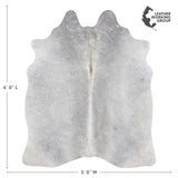 Brazilian Grey Cowhide Rug Size 6'0" L x 5'0" W 2550