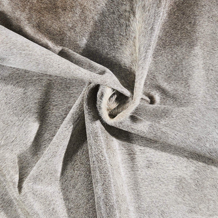 Brazilian Grey Cowhide Rug Size 6'8" L x 5'7" W 2561