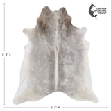 Brazilian Grey Cowhide Rug Size 6'8" L x 5'7" W 2561