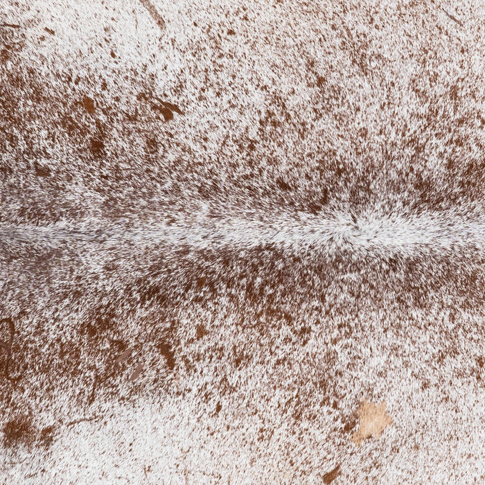 Brazilian Brown Salt and Pepper Cowhide Rug Size 7'11" L x 6'11" W 2584